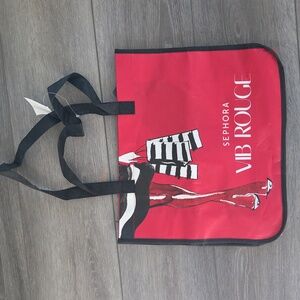 Sephora Vib Rouge Red and Black Tote